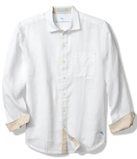 Tommy Bahama Big & Tall Linen Paradise Breezer Long Sleeve Woven Shirt