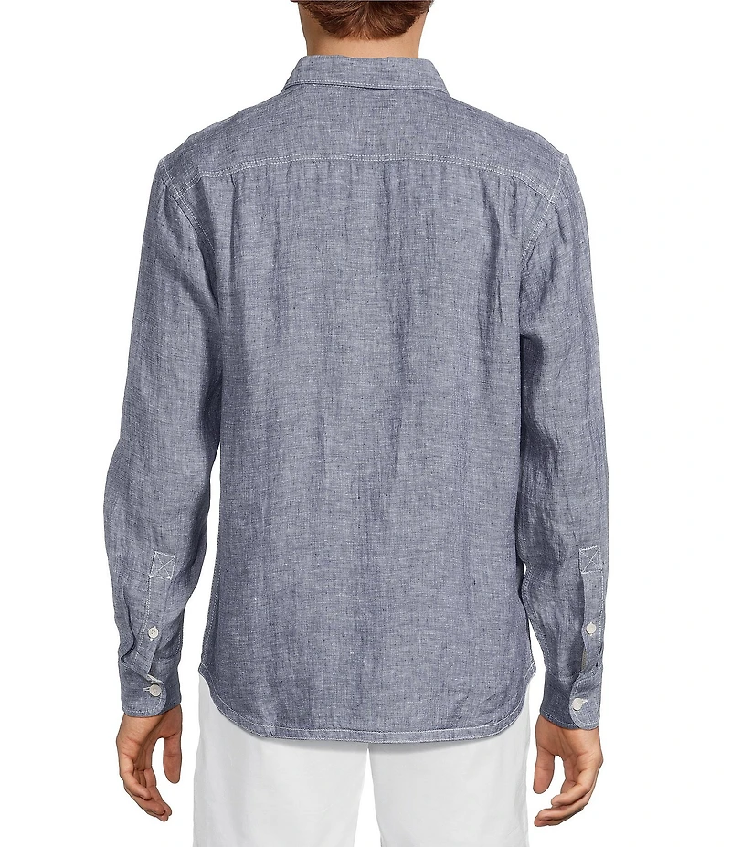 Tommy Bahama Big & Tall Linen Paradise Breezer Long Sleeve Woven Shirt