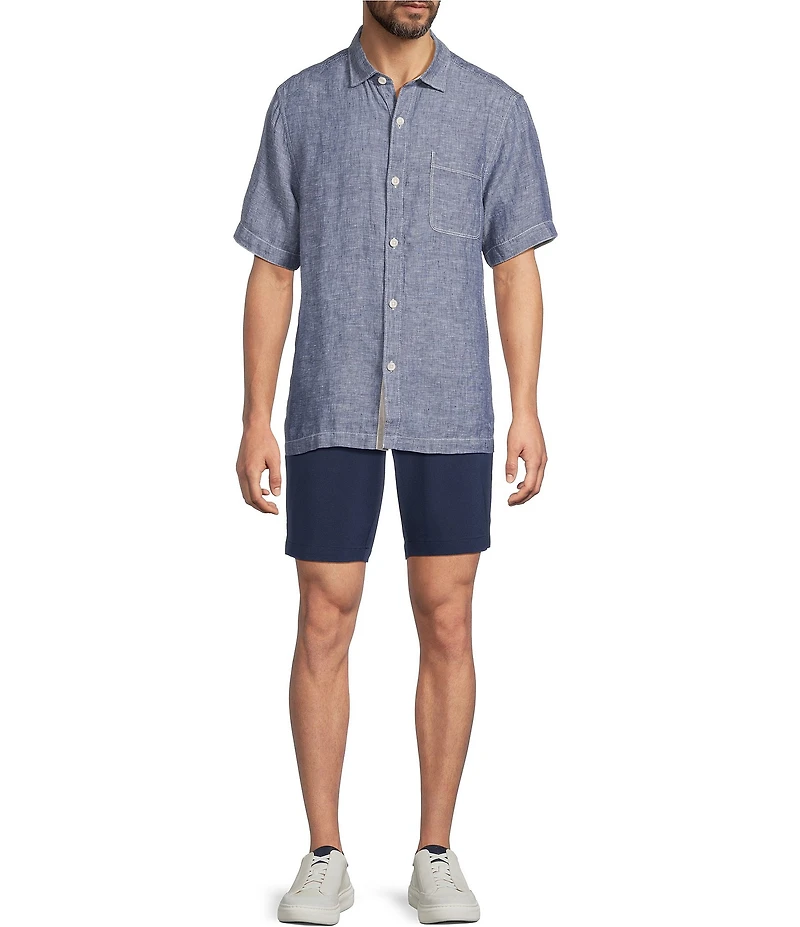 Tommy Bahama Big & Tall Linen Paradise Breezer Short Sleeve Woven Shirt