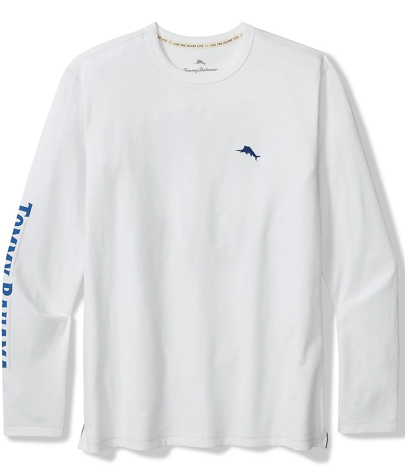 Tommy Bahama Big & Tall Long May It Wave Long Sleeve T-Shirt