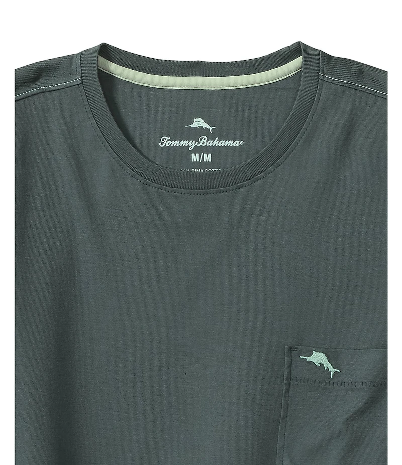 Tommy Bahama Big & Tall Long Sleeve Crew Neck Bali Skyline T-Shirt