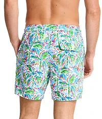 Tommy Bahama Big & Tall Naples Poolside Palms 6#double; Inseam and 7#double; Inseam Swim Trunks