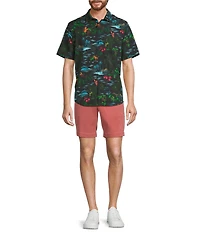 Tommy Bahama Big & Tall Neon Shores Short Sleeve Woven Shirt