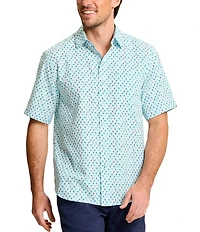 Tommy Bahama Big & Tall Nova Wave Flock It To You Short Sleeve Woven Shirt
