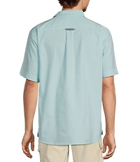 Tommy Bahama Big & Tall Nova Wave Short Sleeve Woven Plaid Shirt