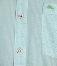 Tommy Bahama Big & Tall Nova Wave Short Sleeve Woven Plaid Shirt