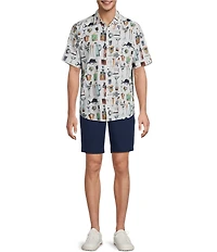 Tommy Bahama Big & Tall Nova Wave Well Stocked Short Sleeve Woven Shirt