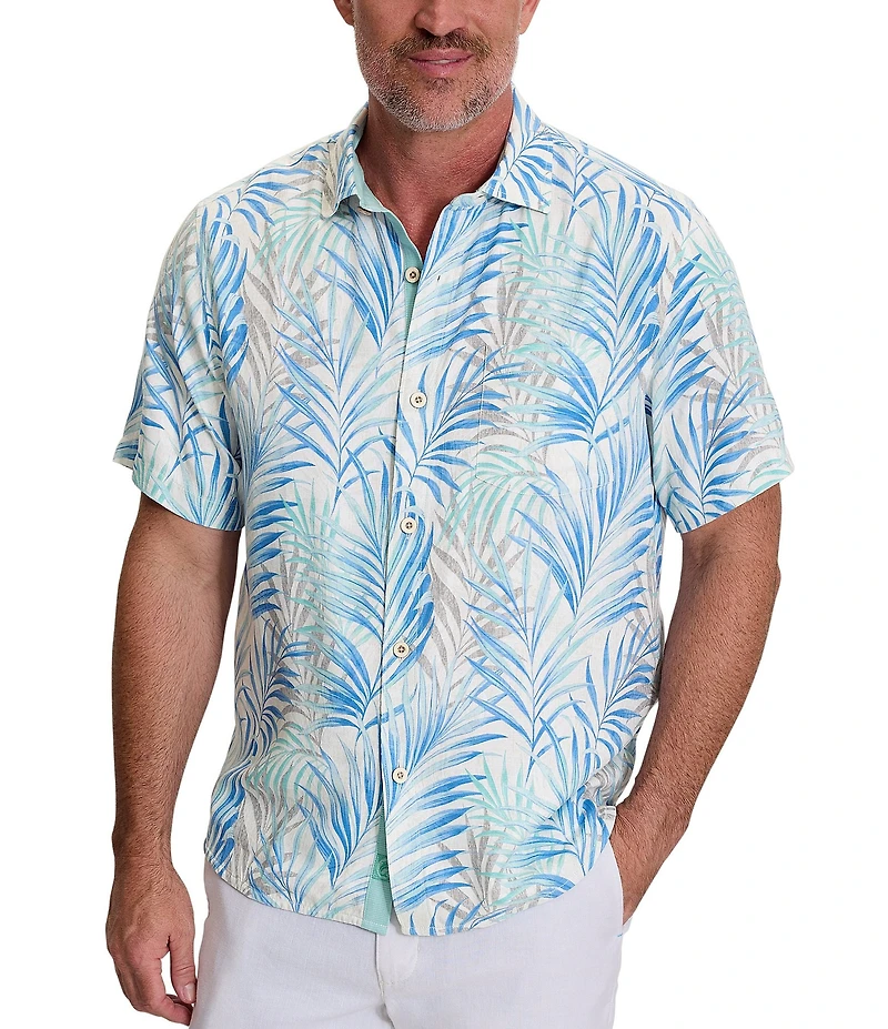 Tommy Bahama Big & Tall Palm Dancer Short Sleeve Woven Shirt