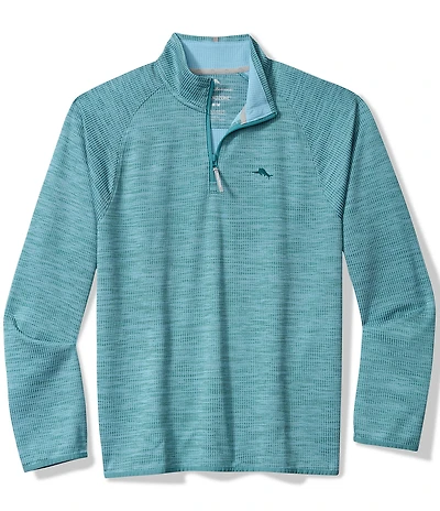 Tommy Bahama Big & Tall Palm Pro Quarter Zip Pullover