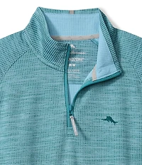 Tommy Bahama Big & Tall Palm Pro Quarter Zip Pullover