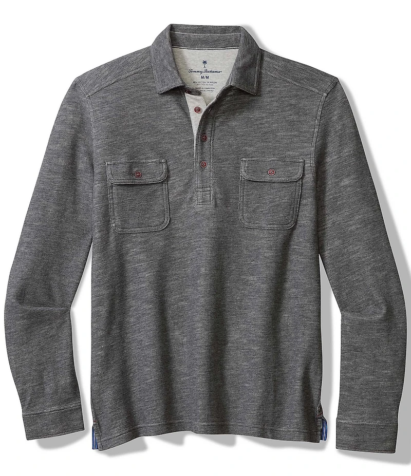 Tommy Bahama Big & Tall Penn Cove Long Sleeve Polo Shirt