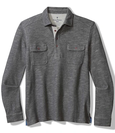 Tommy Bahama Big & Tall Penn Cove Long Sleeve Polo Shirt