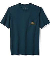 Tommy Bahama Big & Tall Plays Well With Otters Short Sleeve Pocket T-Shirt