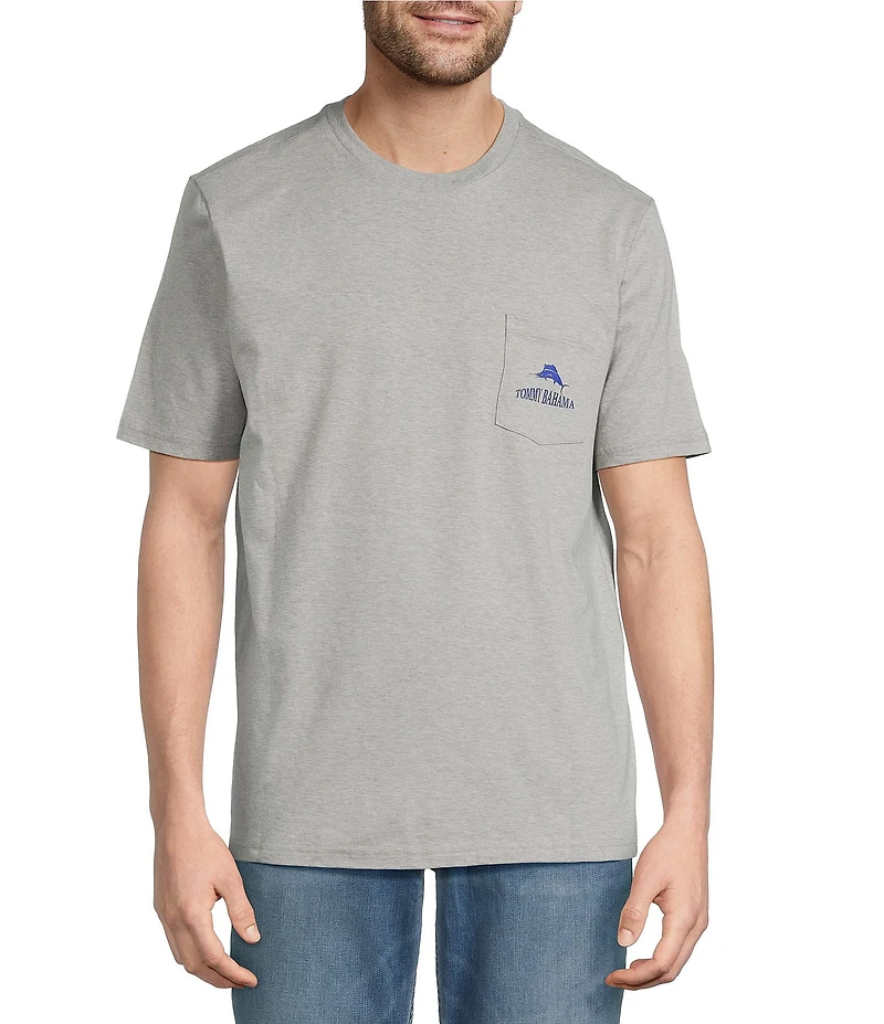 Tommy Bahama Big & Tall Pug Crawl Pocket Short Sleeve T-Shirt