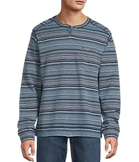 Tommy Bahama Big & Tall San Felipe Stripe Baja Abaco Pullover