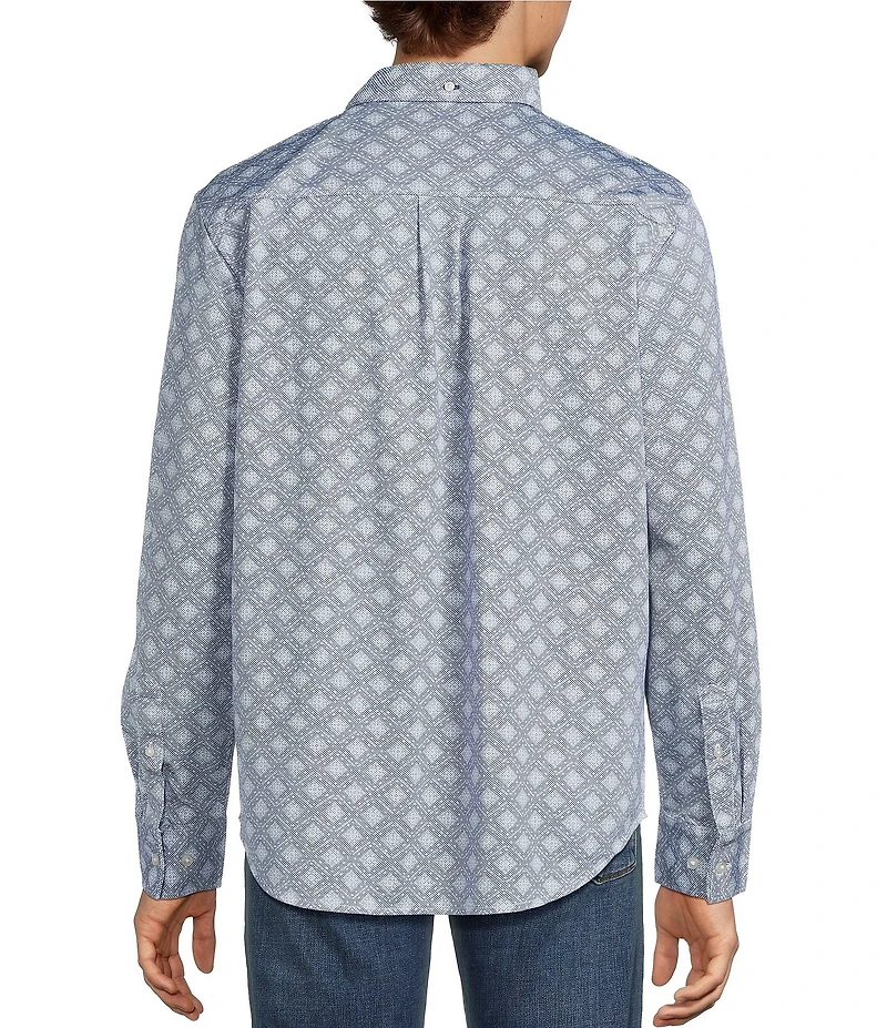 Tommy Bahama Big & Tall San Lucio Miro Mosaic Long Sleeve Woven Shirt