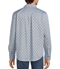 Tommy Bahama Big & Tall San Lucio Miro Mosaic Long Sleeve Woven Shirt