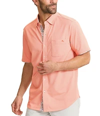 Tommy Bahama Big & Tall San Lucio Valega Happy Hour Sleeve Woven Shirt