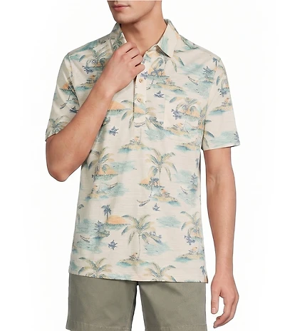 Tommy Bahama Big & Tall San Lucio Tides Mirage Short Sleeve Polo Shirt