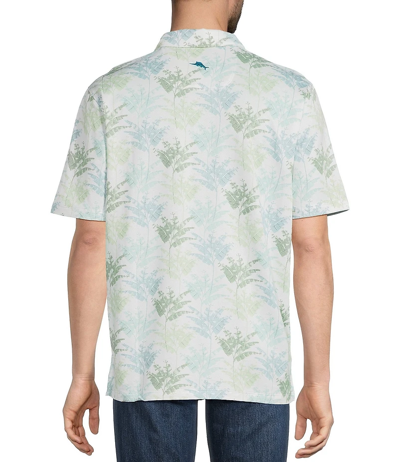 Tommy Bahama Big & Tall San Lucio Verde Palms Short Sleeve Polo Shirt