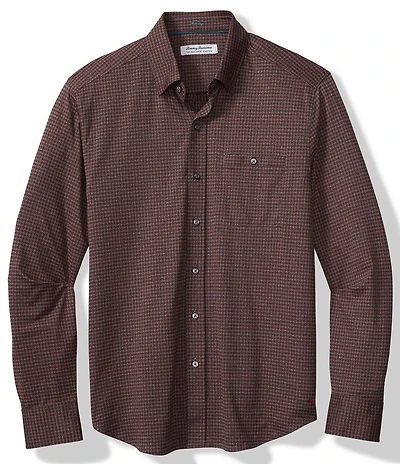 Tommy Bahama Big & Tall San Sebastian Check Long Sleeve Woven Shirt