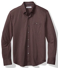 Tommy Bahama Big & Tall San Sebastian Check Long Sleeve Woven Shirt