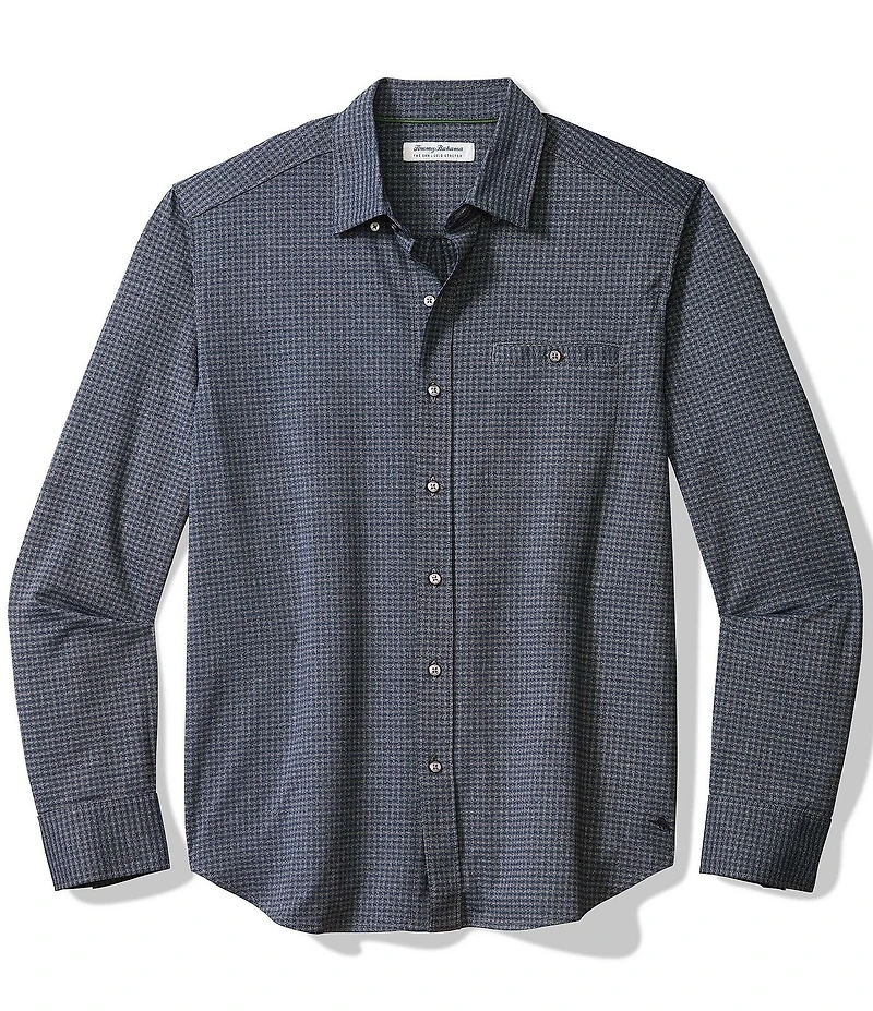 Tommy Bahama Big & Tall San Sebastian Check Long Sleeve Woven Shirt
