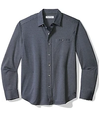 Tommy Bahama Big & Tall San Sebastian Check Long Sleeve Woven Shirt