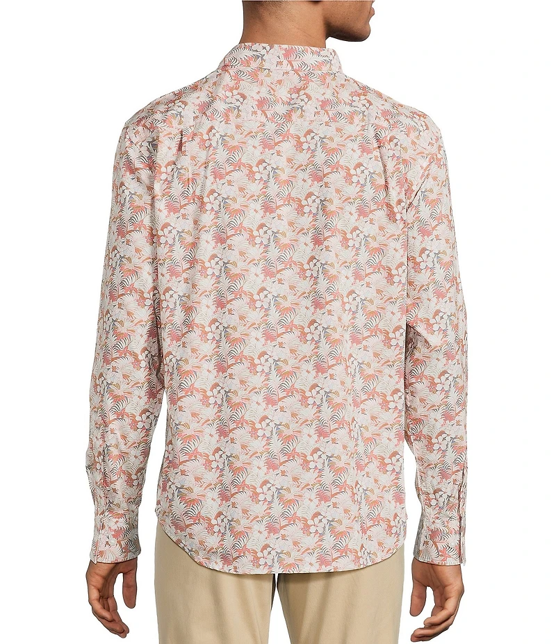 Tommy Bahama Big & Tall Sarasota Stretch Breeze Blooms Long Sleeve Woven Shirt