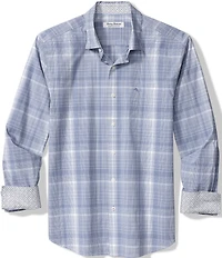 Tommy Bahama Big & Tall Sarasota Stretch La Cumbre Plaid Long Sleeve Woven Shirt