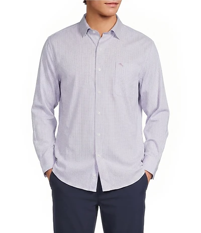 Tommy Bahama Big & Tall Sarasota Stretch Ventura Bay Long Sleeve Woven Shirt