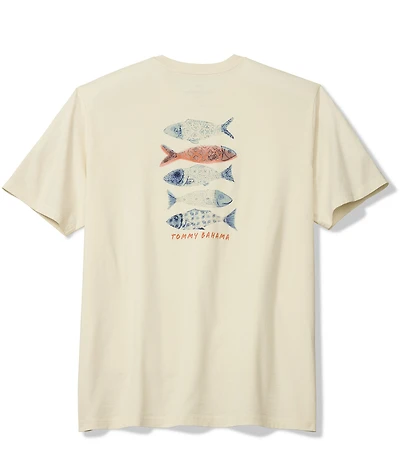 Tommy Bahama Big & Tall Sardina Soiree Graphic Short Sleeve T-Shirt