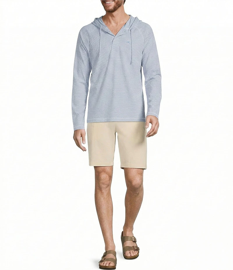 Tommy Bahama Big & Tall Starboard Stripe Long Sleeve Hoodie