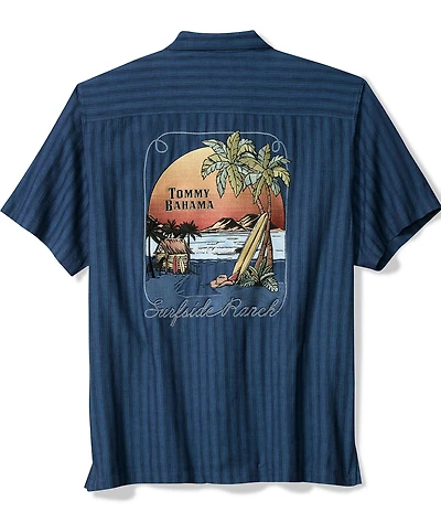 Tommy Bahama Big & Tall Surfside Ranch Short Sleeve Woven Shirt