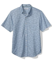 Tommy Bahama Big & Tall Woven San Lucio Lotus Happy Hour Short Sleeve Woven Shirt