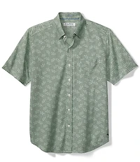 Tommy Bahama Big & Tall Woven San Lucio Lotus Happy Hour Short Sleeve Woven Shirt