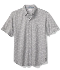 Tommy Bahama Big & Tall Woven San Lucio Lotus Happy Hour Short Sleeve Woven Shirt