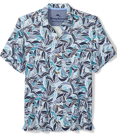 Tommy Bahama Blue Lagoon Leaves Short Sleeve Woven Shirt
