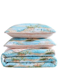 Tommy Bahama Bon Voyage Cotton Reversible Quilt Mini Set