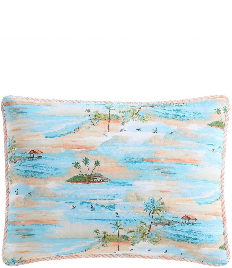 Tommy Bahama Bon Voyage Cotton Reversible Quilt Mini Set