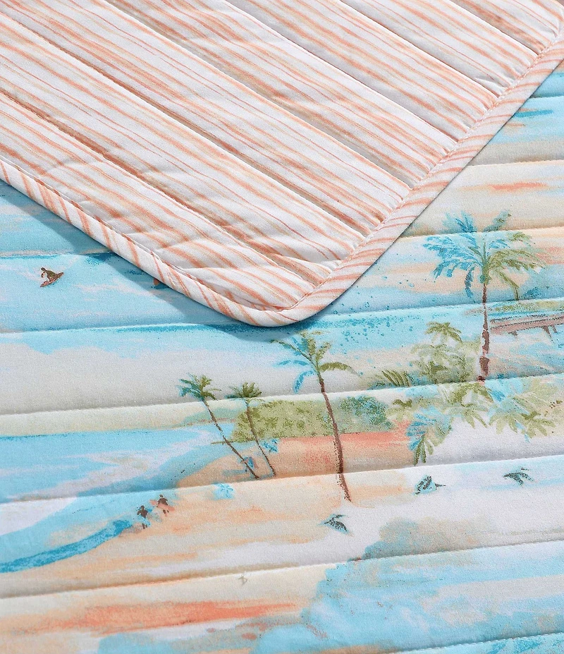 Tommy Bahama Bon Voyage Cotton Reversible Quilt Mini Set