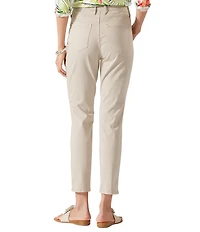 Tommy Bahama Boracay Beach Cotton Blend Stretch Sateen High Rise Ankle Jeans