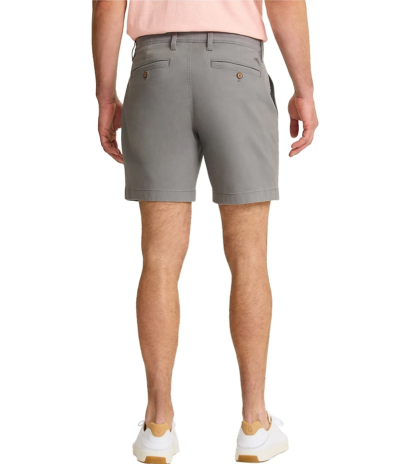 Tommy Bahama Boracay Island Chino Flat-Front 7#double; Inseam Shorts