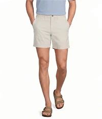 Tommy Bahama Boracay Island Chino Flat-Front 7#double; Inseam Shorts