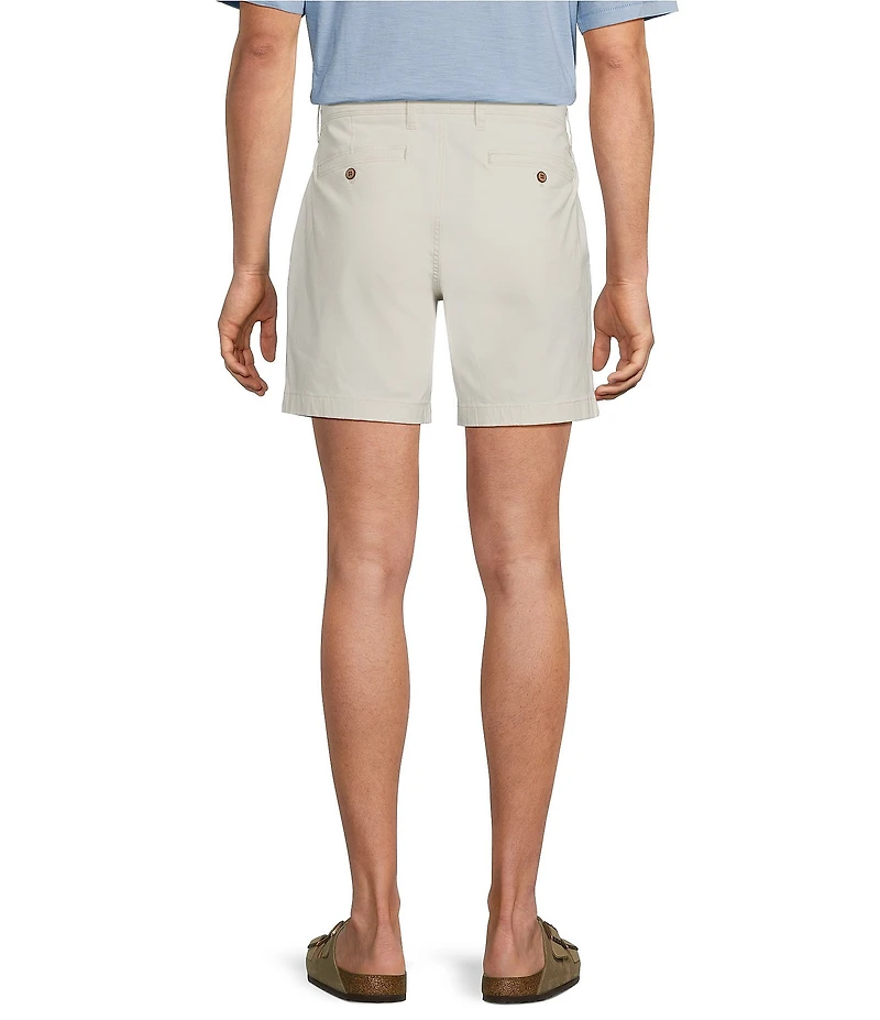 Tommy Bahama Boracay Island Chino Flat-Front 7#double; Inseam Shorts
