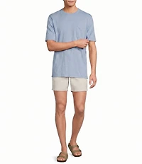 Tommy Bahama Boracay Island Chino Flat-Front 7#double; Inseam Shorts