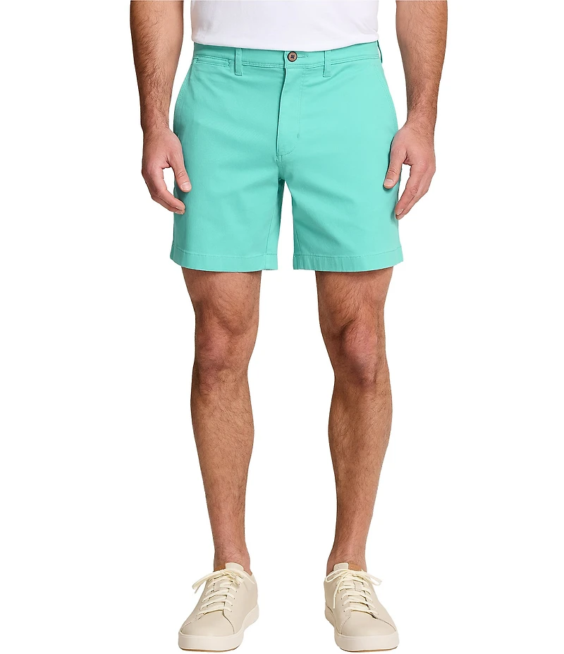 Tommy Bahama Boracay Island Chino Flat-Front 7#double; Inseam Shorts