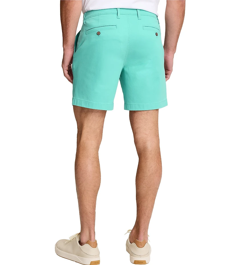 Tommy Bahama Boracay Island Chino Flat-Front 7#double; Inseam Shorts