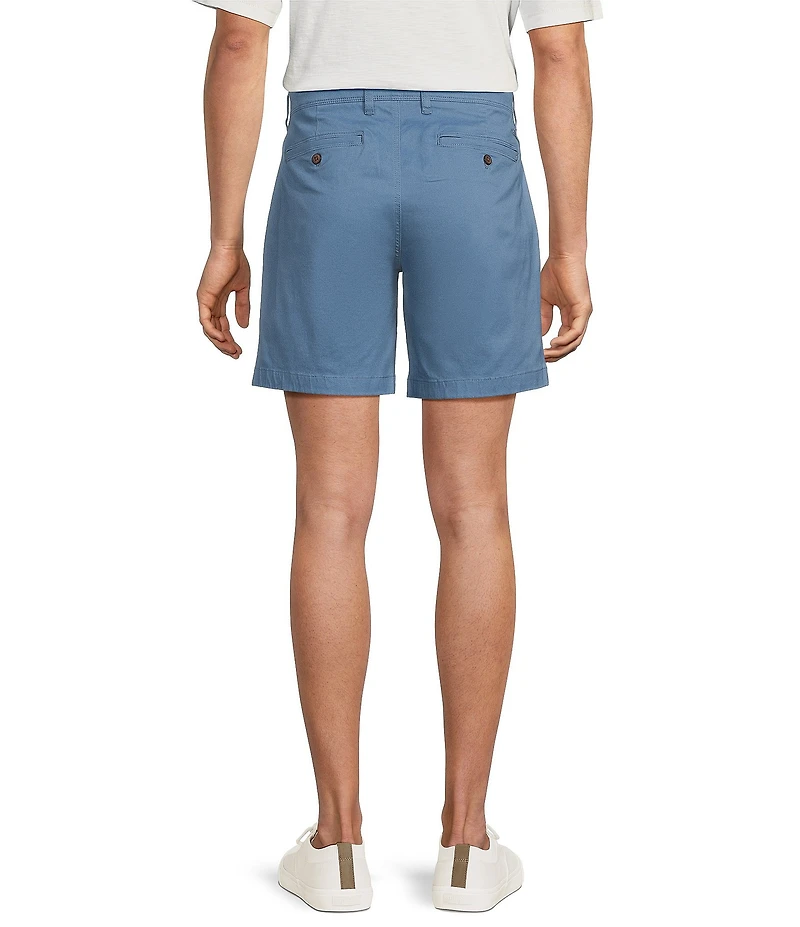 Tommy Bahama Boracay Island Chino Flat-Front 7#double; Inseam Shorts