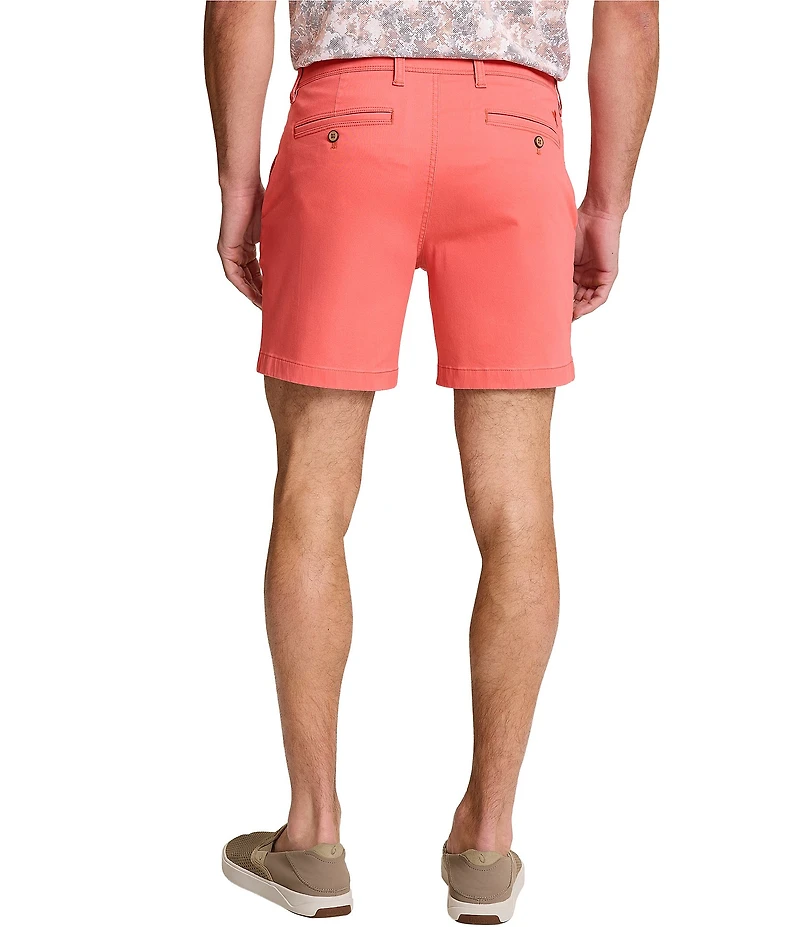 Tommy Bahama Boracay Island Chino Flat-Front 7#double; Inseam Shorts